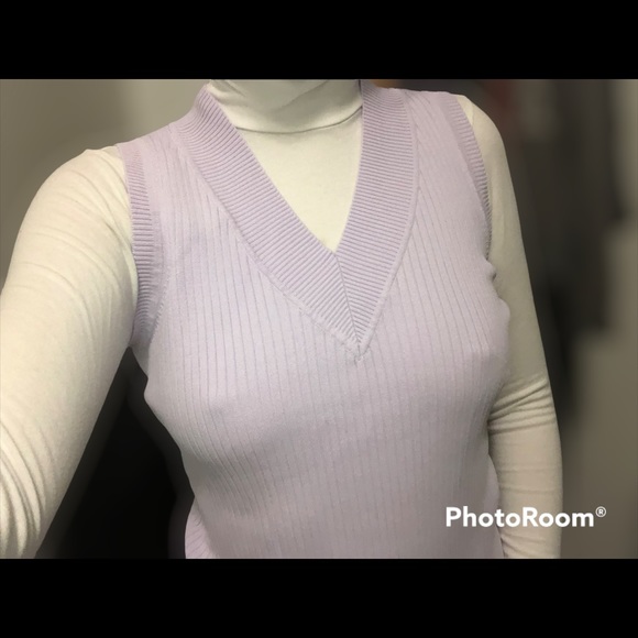 (284) 💚5/20$ Liliac Pastel Sweater Vest - Picture 1 of 7